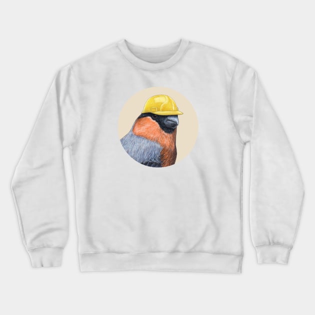 Eurasian bullfinch Crewneck Sweatshirt by Mikhail Vedernikov